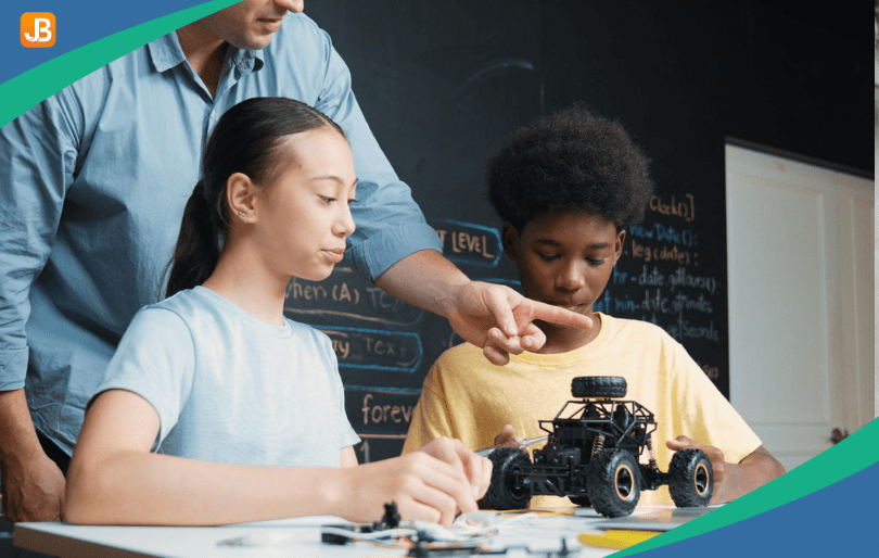 Children build confidence by engaging in hands-on STEM projects that showcase the results of their efforts
