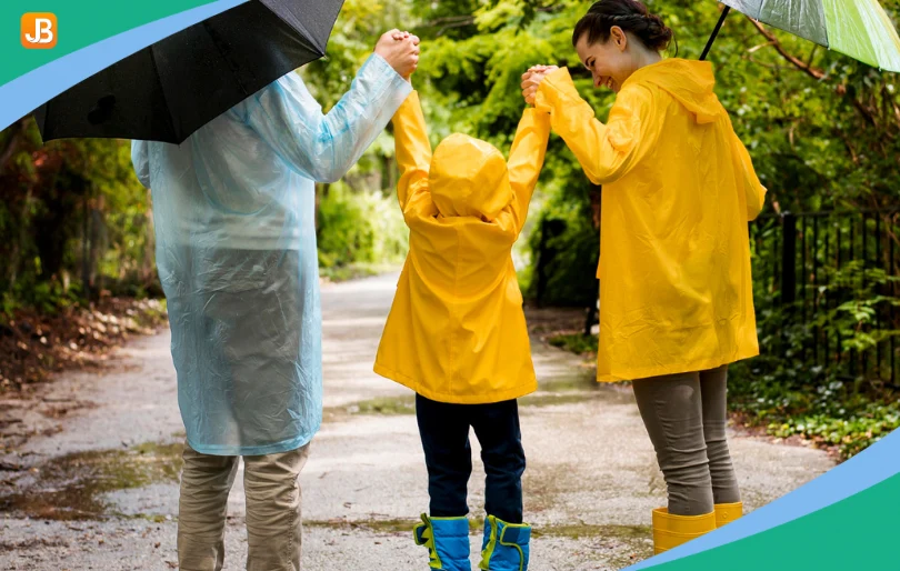 Happy parents and kids reflecting trust in camp safety practices.