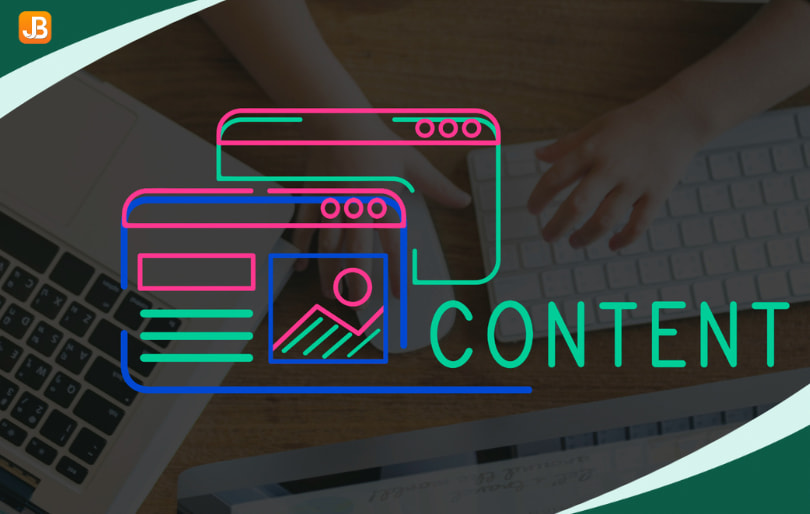 The word 'Content' is displayed in bold letters